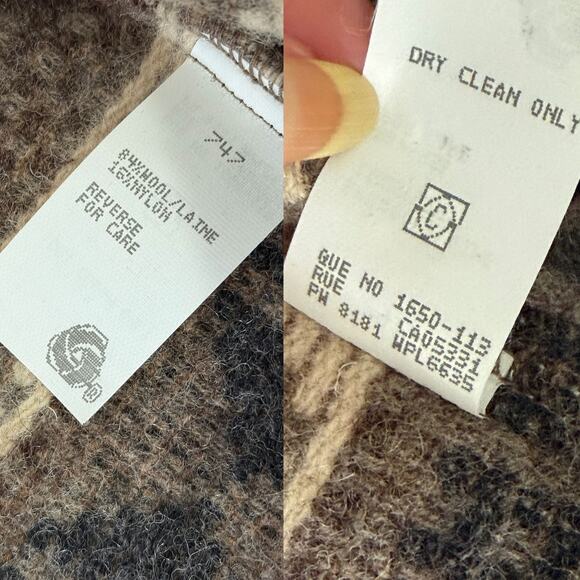 WOOLRICH VTG Wool Aztec Western Fringed Vest Made in USA in Brown Size L - Picture 11 of 12